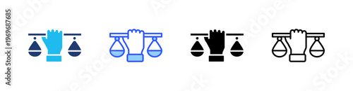 Equity Multiple Style Icon Set Collection Pack Web Banner Vector 