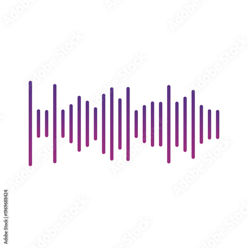 Gradient Sound Wave Illustration