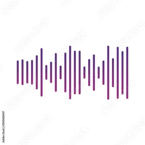 Gradient Sound Wave Illustration