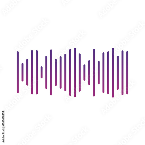 Gradient Sound Wave Illustration