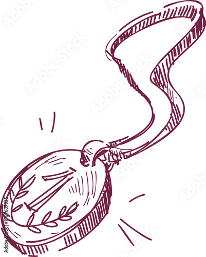 Winner Medal Sketch