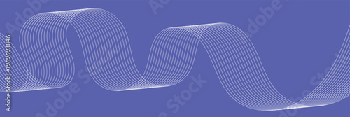 Curved wave lines pattern on white background. Wave striped lines pattern for backdrop, wallpaper template. Simple curved lines with stripes texture. Striped background. vector Illustration . EPS 10 .