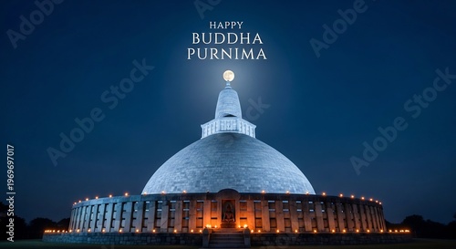 White Stupa Buddha Purnima Festival Architecture