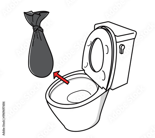 非常用トイレの使い方・排泄袋の口を結んで取り出す