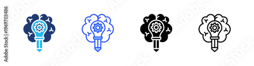 Creative Solutions Multiple Style Icon Set Collection Pack Web Banner Vector 