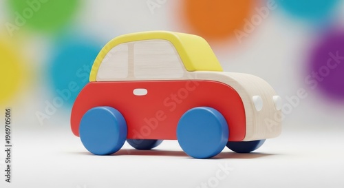 Colorful Miniature Wooden Toy Car