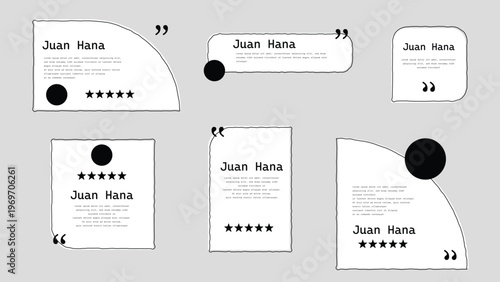 Client or customer review testimonial social media post. Customer or client service feedback review post design template