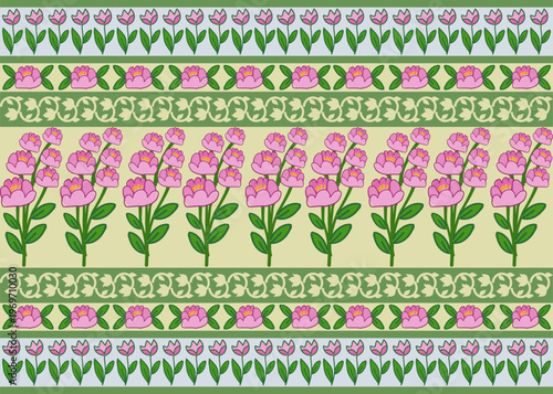 beautiful abstract floral pattern there are many flowers and botanical stuff in it such as petal leaf stem and pollen it gives lovely design of floral background floral wallpaper and floral bg