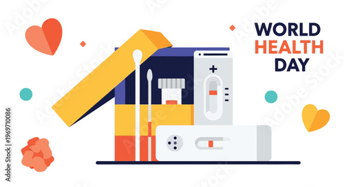 Rapid diagnostic test kit for medical screening and health detection