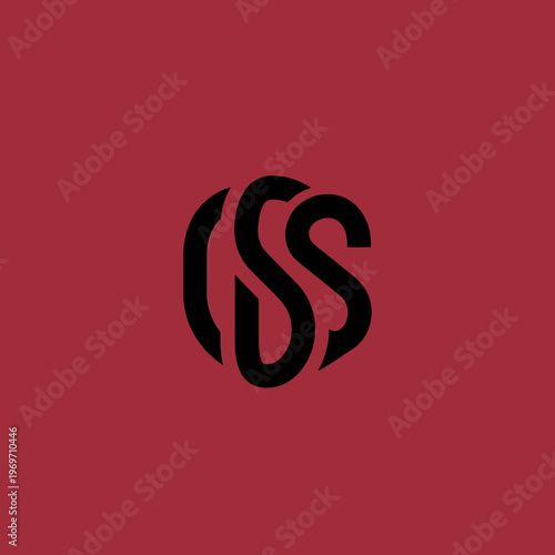 Abstract Circular Logo Design with Intertwined Letters CSS.