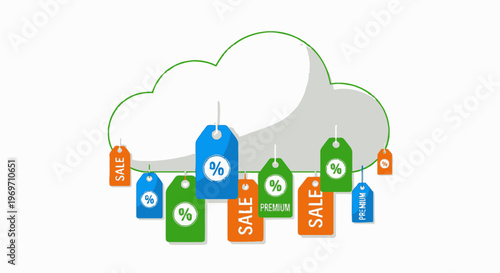 Discount Offers Cloud Shopping Deals Promotions