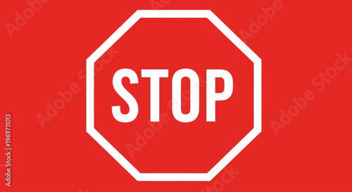 A bright red octagonal stop sign with the word STOP in white capital letters, symbolizing a command to halt.