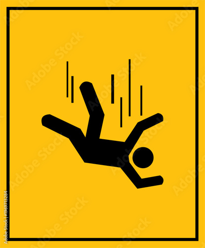 incident safety sign warning vector design black color and yellow background