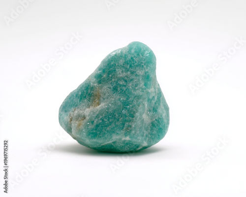 Amazonite Stones Set — Polished and Raw Isolated on White, Teal amazonite crystals, rough and polished, high‑res cutouts for jewelry, wellness, branding, packaging, and product mockups.