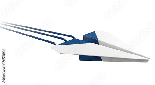 Modern Paper Airplane Sculpture