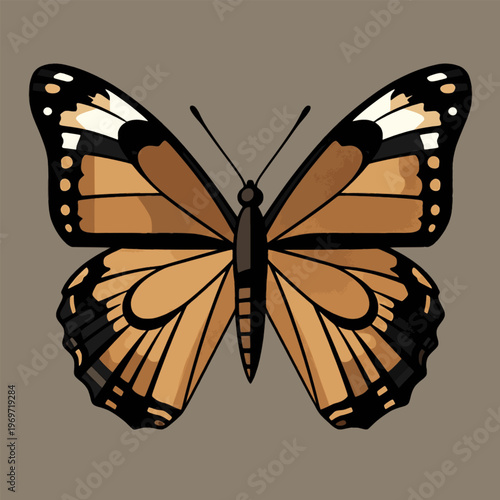geometric butterfly wall art vector vintage abstract composition taupe greige mocha beige palette decorative poster