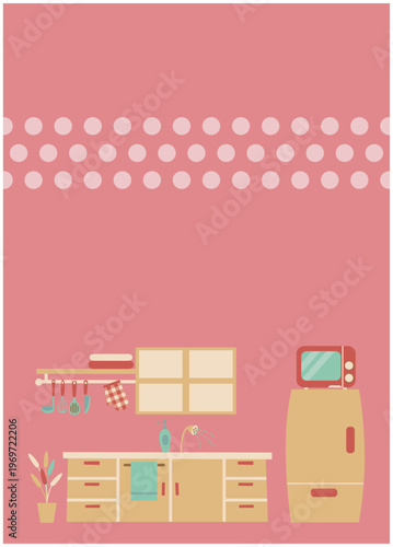 キッチン背景　イメージイラスト1