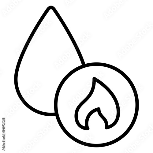 Natural gas icon vector. Propane Illustration sign. Gas supply symbol. Gas logo.