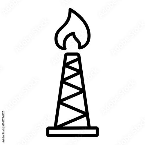 Natural gas icon vector. Propane Illustration sign. Gas supply symbol. Gas logo.