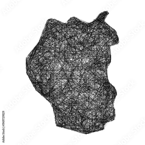 Sketch Kuala Lumpur outline map design