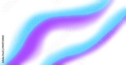 Abstract brush wave of purple and blue light evokes vintage elegance. Transparent PNG suits banners and posters backgrounds.