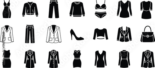 creative fashion collage, abstract portrait, upside down face, clothing icons, minimalist apparel, artistic composition, modern style, surreal concept image