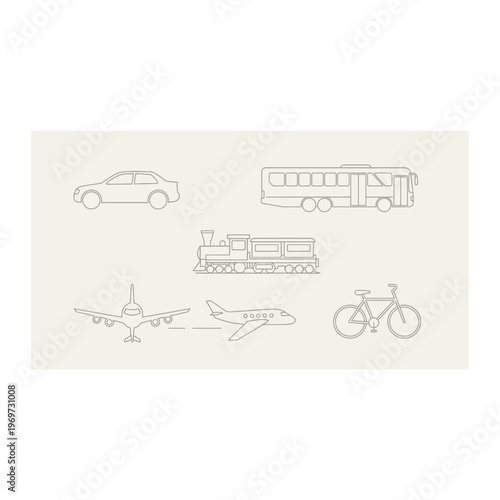 Various modes of transportation