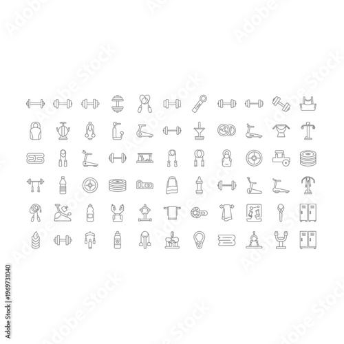 A collection of various hieroglyphic symbols