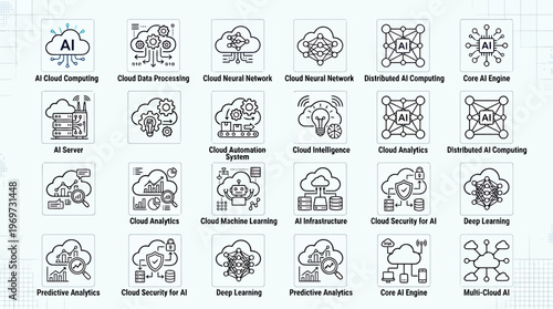set of hand drawn icons