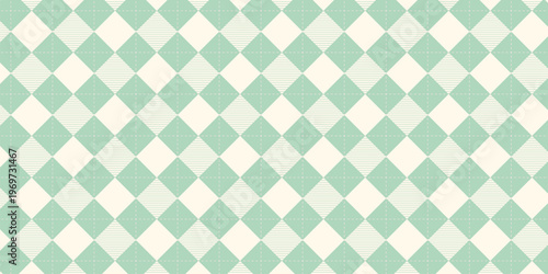 Plaid pattern SKy Green and white plaid pattern 
