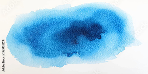 A closeup of a clean blue heart shaped sponge with watercolor foam isolated on a white background evokes a sense of cold winter snow and salt water nature