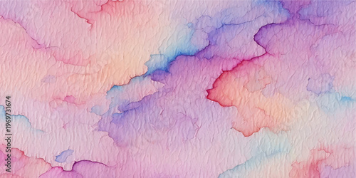 An abstract pink watercolor painting featuring a grunge textured surface with an aged, peeling vintage paint pattern on an old cracked paper backdrop