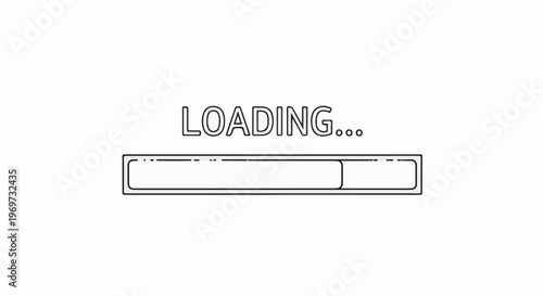 Simple loading bar with text and progress indicator