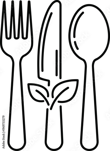 Modern cutlery set with eco friendly design