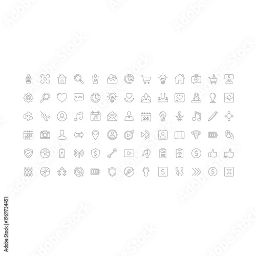A collection of various icons and symbols