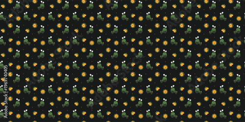 Funny vegetable vehicle repeating design for healthy kids menu. Broccoli car pattern