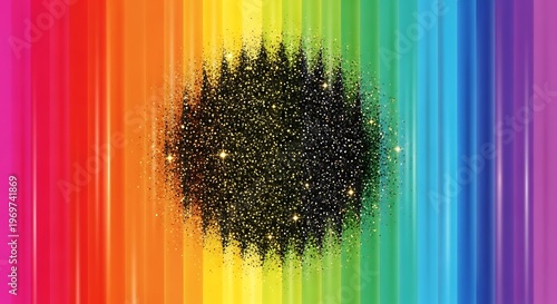 Aura of Spectral Radiance with Nebula Dust on Chromatic Light Streams