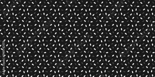 Seamless pattern of small grains for eco friendly food product branding. Rise pattern