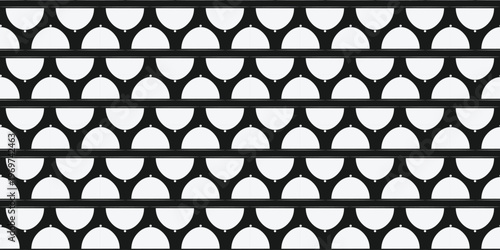 Elegant food tray repeating pattern for catering service. restaurant background