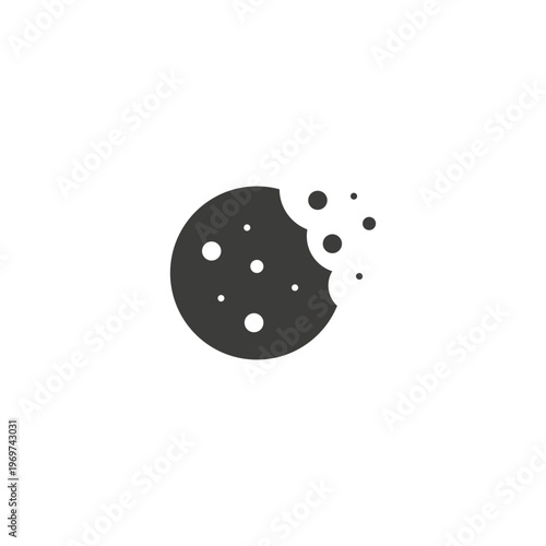 Browser Cookie icon vector. Cookie icon vector isolated on white background, logo concept sign