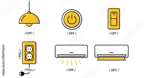 Collection of document icons representing various file management operations like saving, downloading, security, and analysis