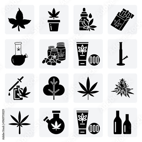 The Cannabis Industry And Commerce – Research, Packaging, And Shopping For Marijuana And Cbd Products For Business Graphics