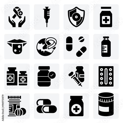 Medical Treatment And Oncology Care – Injections, Pills, And Medicine Jars For Healthcare And Pharmaceutical Designs