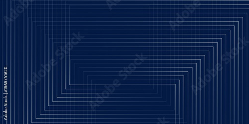 Blue abackground with glowing arrow lines. Simple shiny blue geometric lines design. neon, template, good digital old