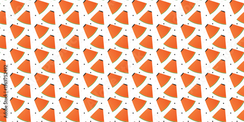 Repeating papaya pattern for fruity wallpaper and modern paper goods