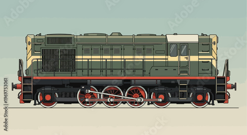 Vintage Diesel Locomotive