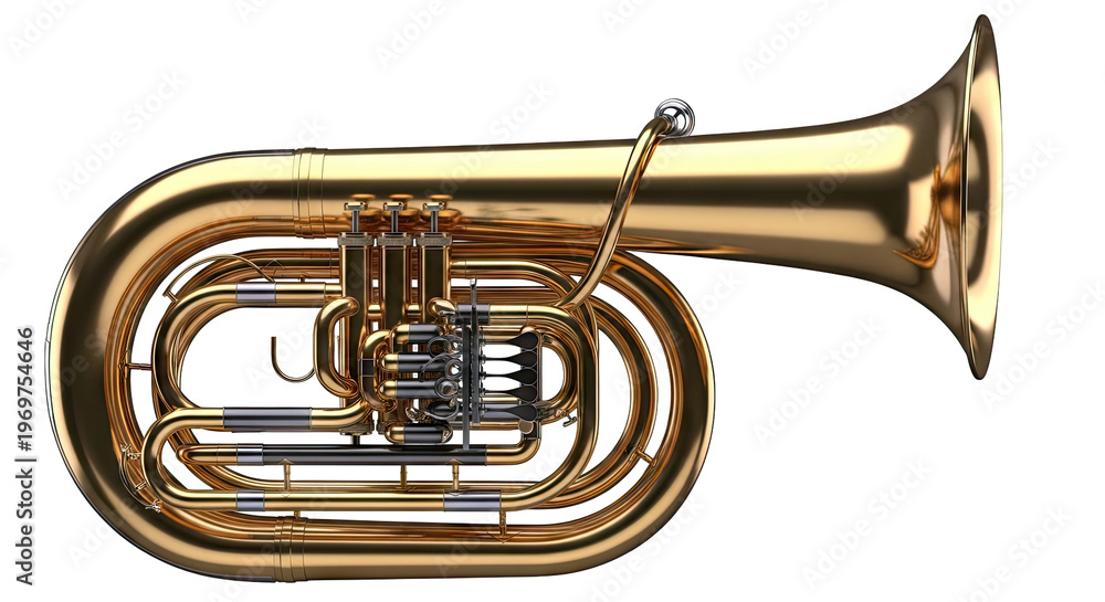Obraz premium Shiny Brass Tuba