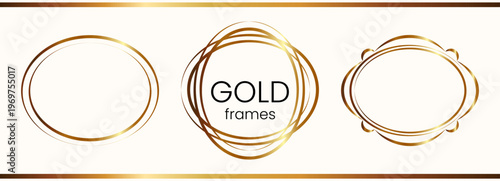 Frame cover casino with gold label luxury for border golden oval. Antique ornament vintage with simple boarder square for rococo invitation vector. Line elegant frame with box gold design.