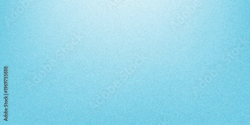 Light blue denim fabric texture background. Vector seamless washed jeans pattern with decorative stitched borders for fashion retail and textile backdrop.