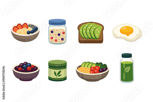 Healthy Food Icons Collection